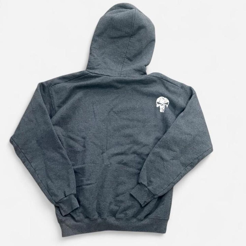 Hanes Men's Grey and White Hoodie
